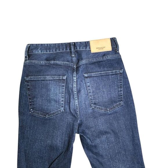 Moussy Japan Skinny Dark Denim Jeans Womens Size 26 Blue Selvedge - Picture 5 of 8